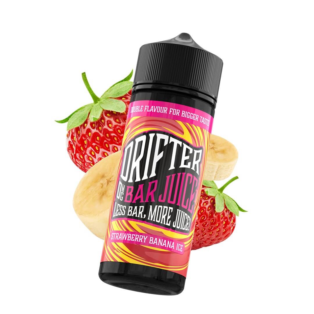 Strawberry Banana Ice 120ml Shortfill - Drifter Bar Salts